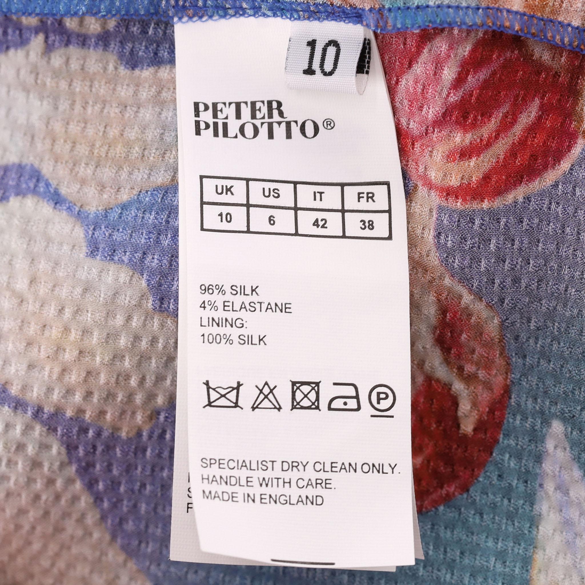 Peter Pilotto Floral Print Wrap Silk Dress en vente 2