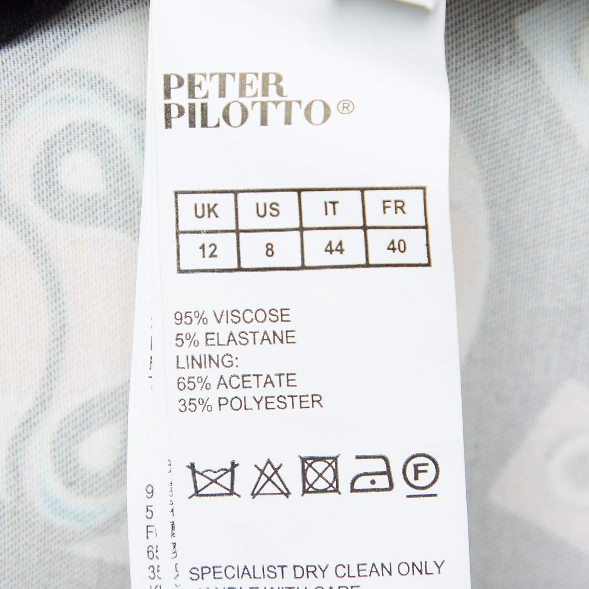Peter Pilotto Greene & Greene & Greene Vestito in crêpe stampato M. 1
