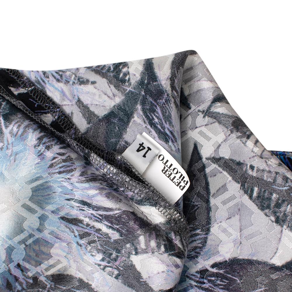 Peter Pilotto Leaf-print Silk Blend Sleeveless Dress - Size US 10 1