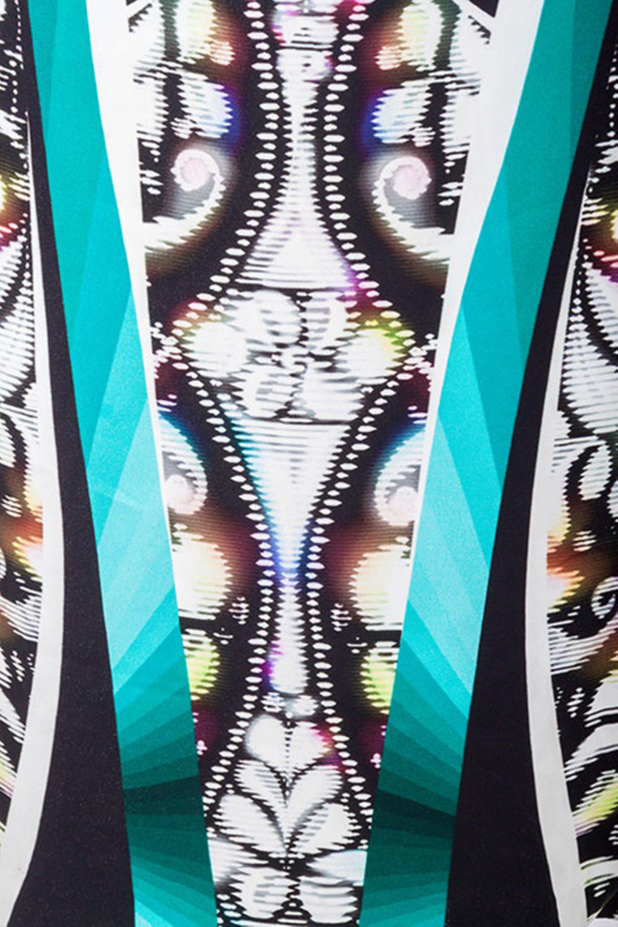 Women's Peter Pilotto Multicolor Digital Print Belted Sheath Dress M