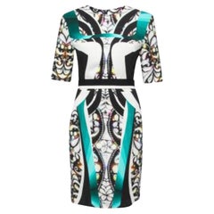 Peter Pilotto Vestido de novia con cinturón y estampado digital multicolor M