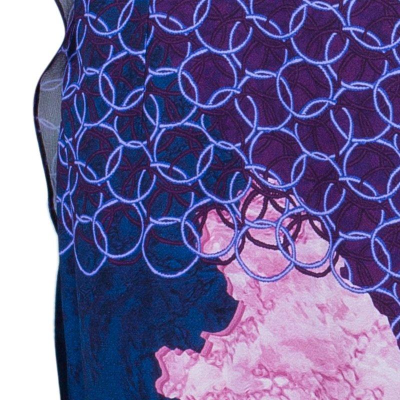 Peter Pilotto Multicolor Print Criss Cross Sleeveless Dress M 1
