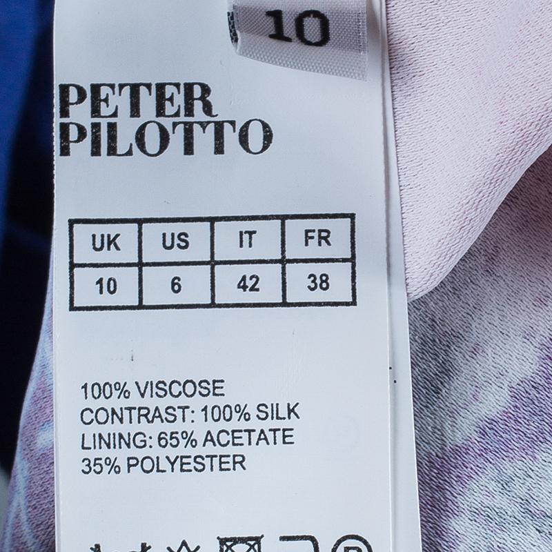 Peter Pilotto Multicolor Print Criss Cross Sleeveless Dress M 4