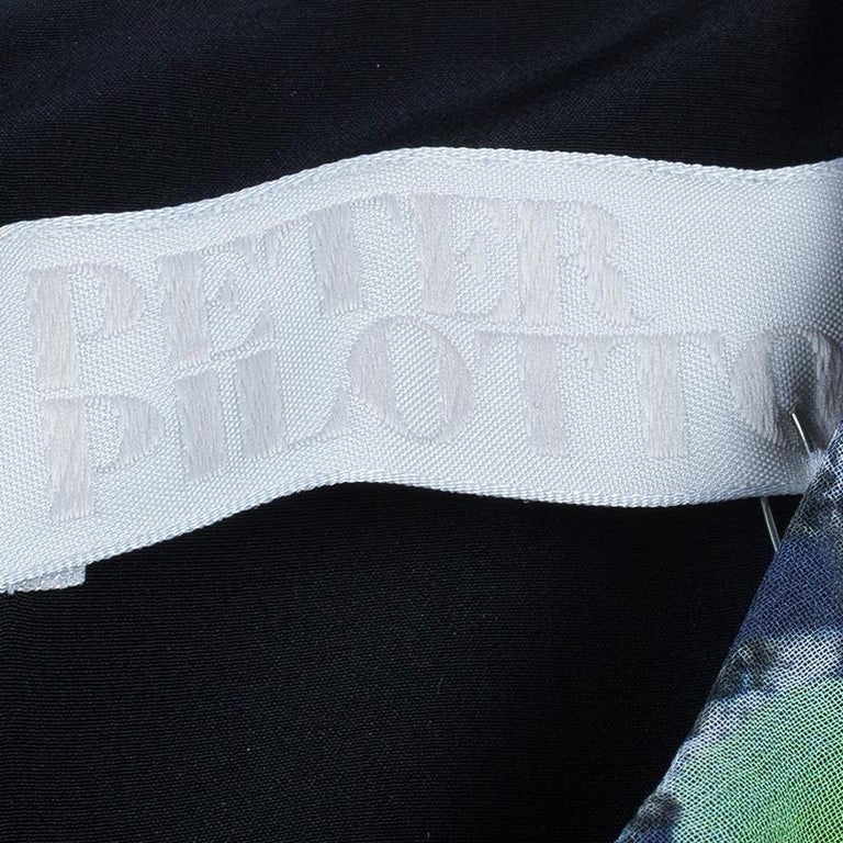 Peter Pilotto Multicolor Print Cross Column Sleeveless Dress M For Sale ...