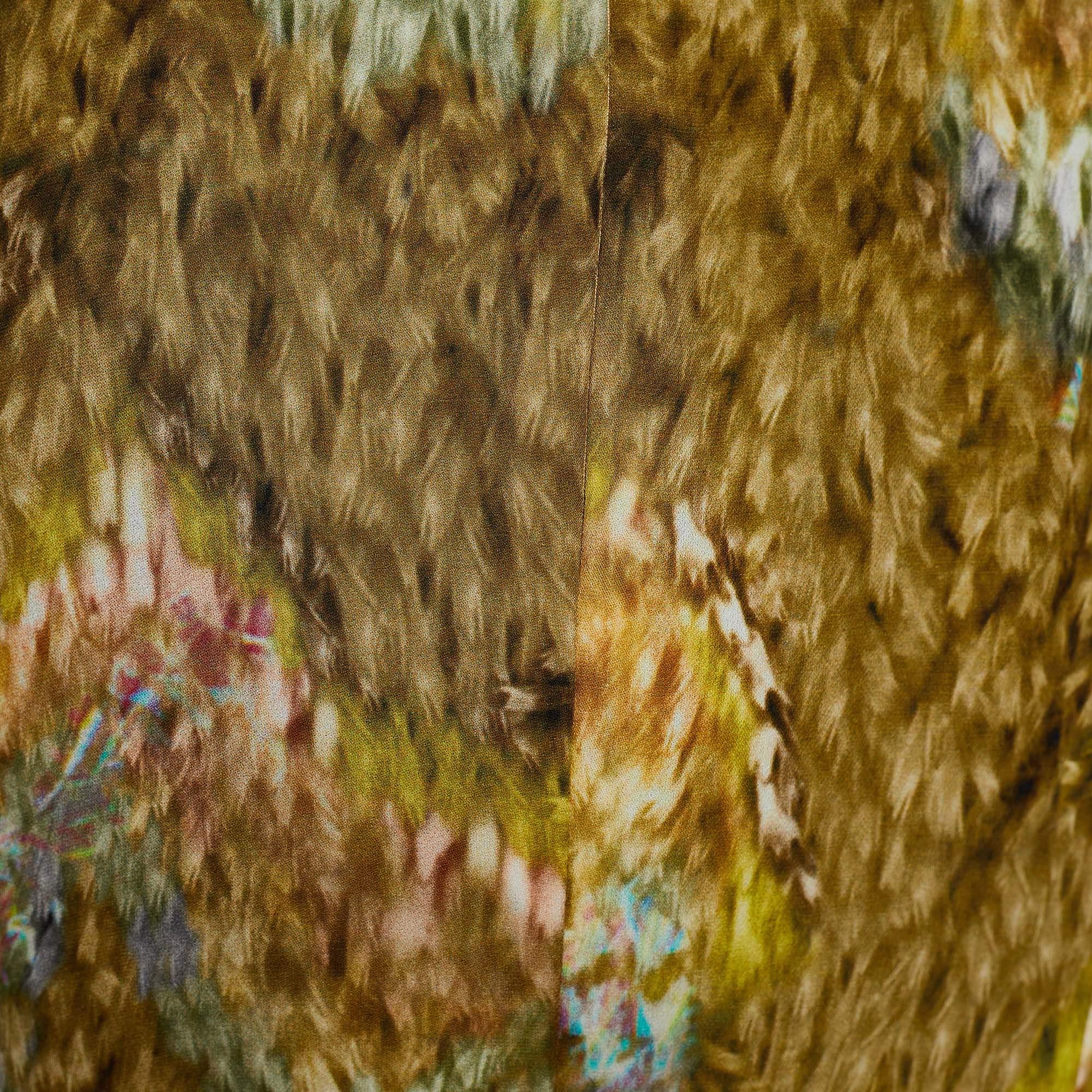 Brown Peter Pilotto Multicolor Printed Silk Dress S