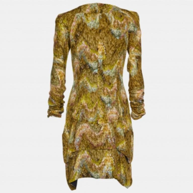 Mehrfarbig bedrucktes Seidenkleid von Peter Pilotto S im Angebot 1