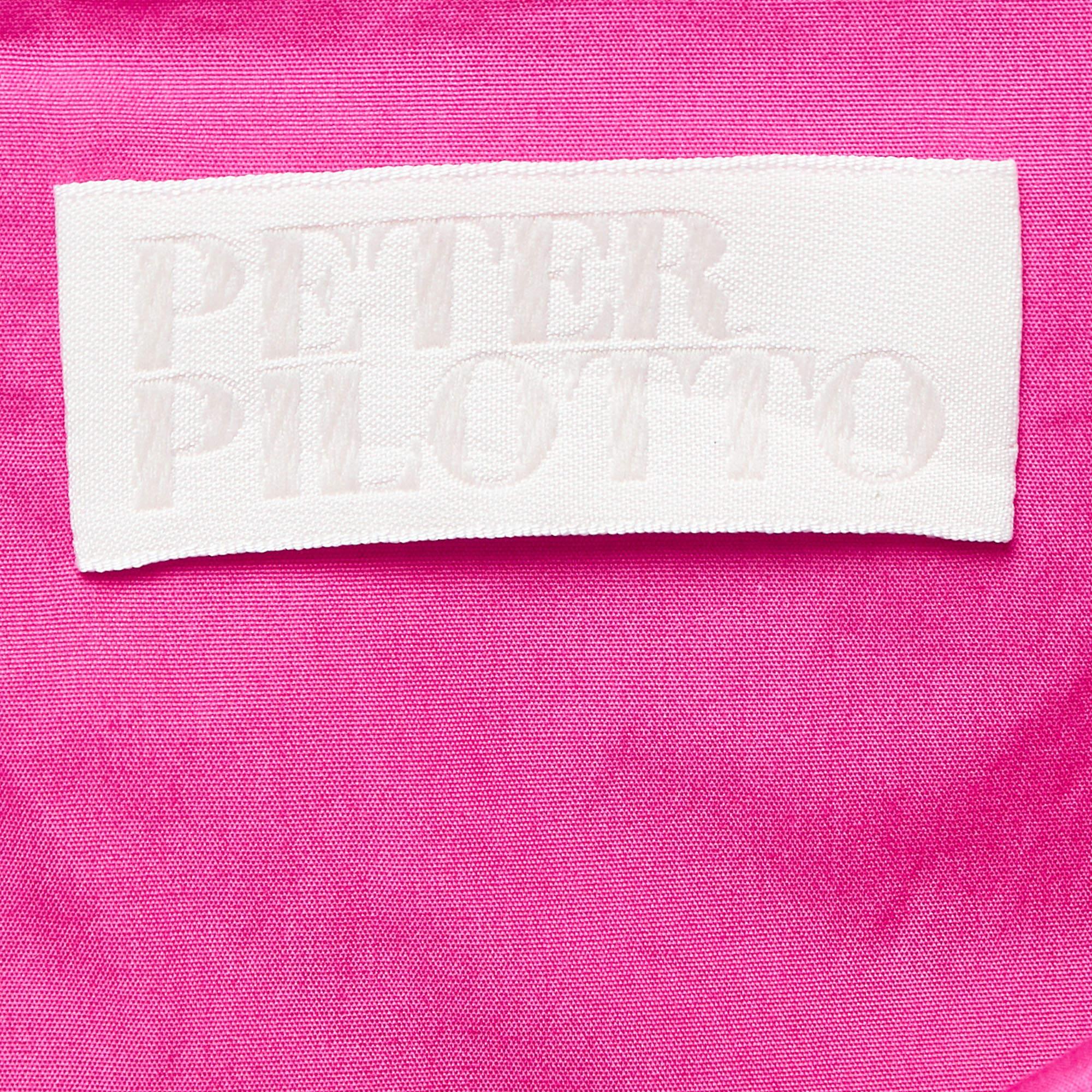 Off-Shoulder-Top von Peter Pilotto aus rosa Baumwolle M im Zustand „Gut“ im Angebot in Dubai, Al Qouz 2