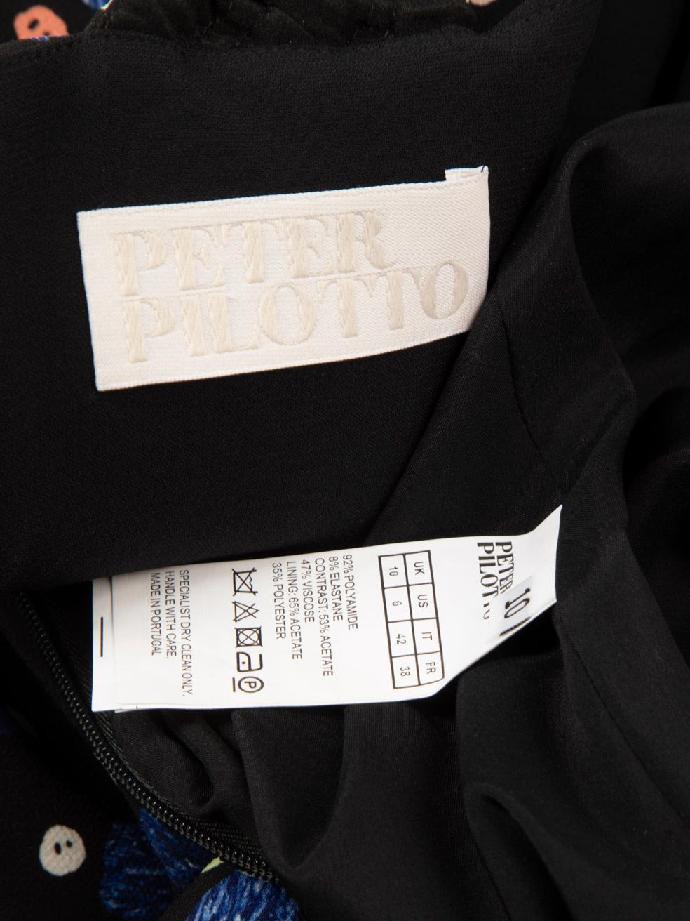 Peter Pilotto - Vestito midi con taglio a spalla in polkadot Taglia M. in vendita 2
