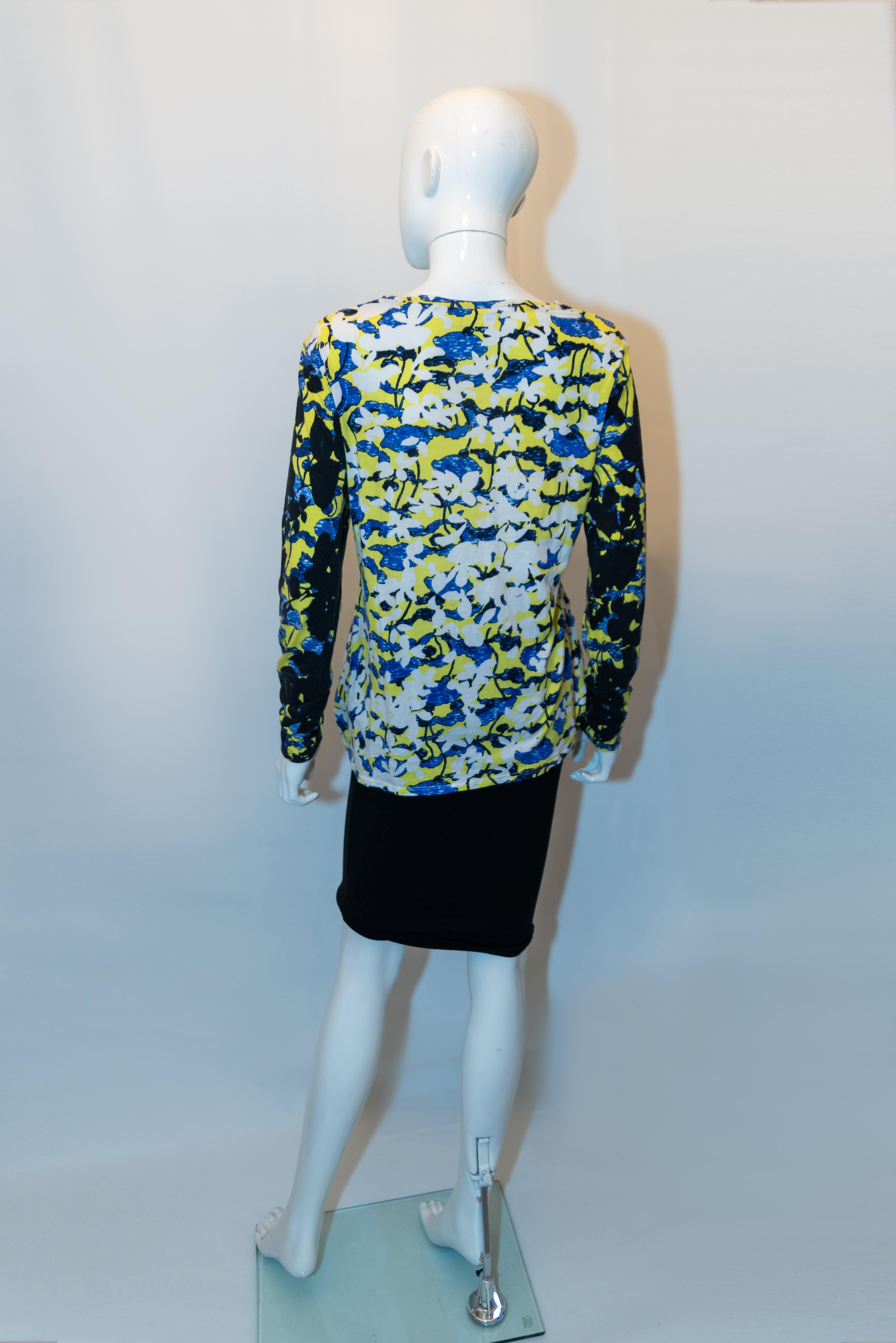 Blue Peter Pilotto Printed Cotton T Shirt For Sale
