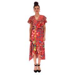 Peter Pilotto - Robe en soie enveloppante à volants