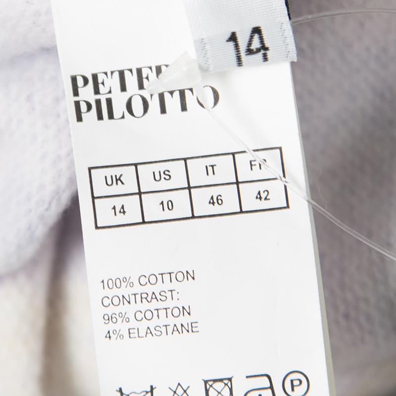 Peter Pilotto Ruc Purple Printed Sweatshirt L 1