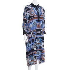 Peter Pilotto Silk Digital Abstract Printed Kaftan Maxi Dress ( One Size )