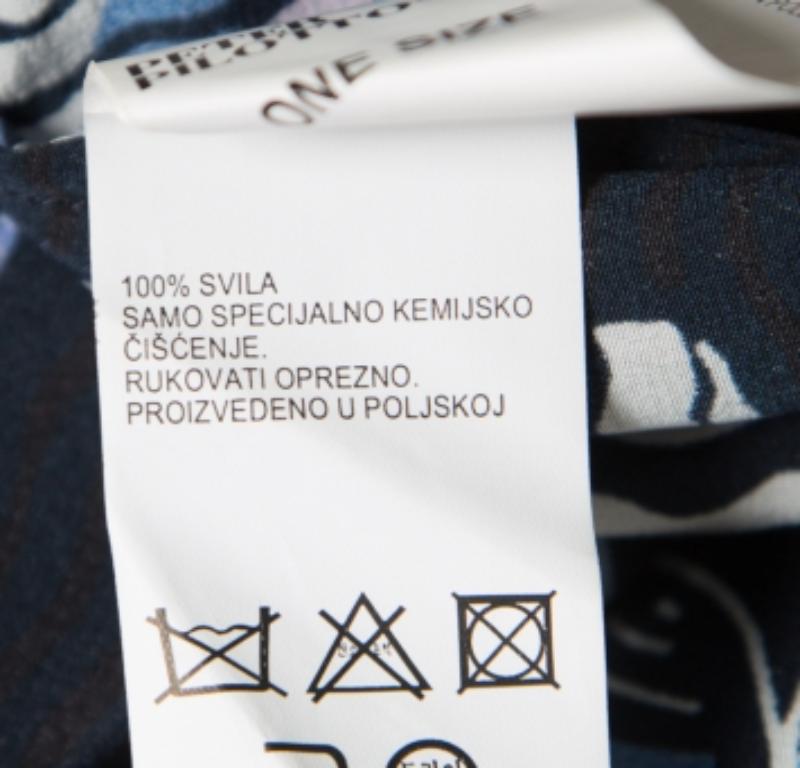 Peter Pilotto - Maxi Abito Kaftano in seta con stampa astratta digitale ( Taglia Unica ) In condizioni buone in vendita a Dubai, Al Qouz 2