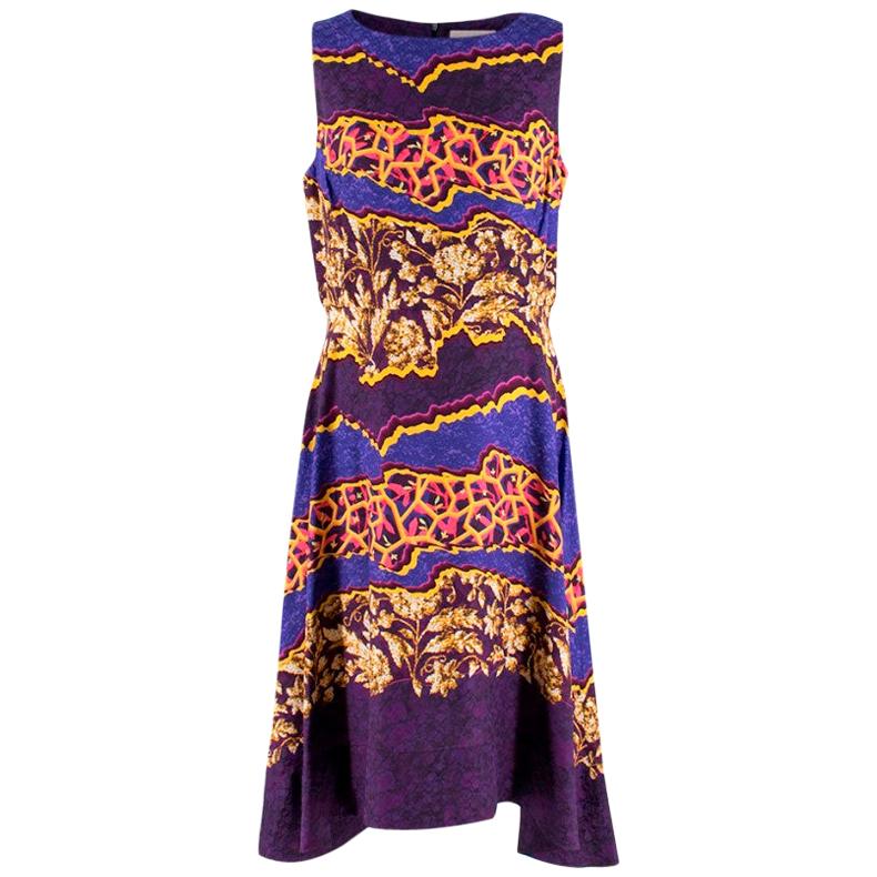 Peter Pilotto Asymmetric Floral-Print Silk-Georgette Gown For Sale at ...