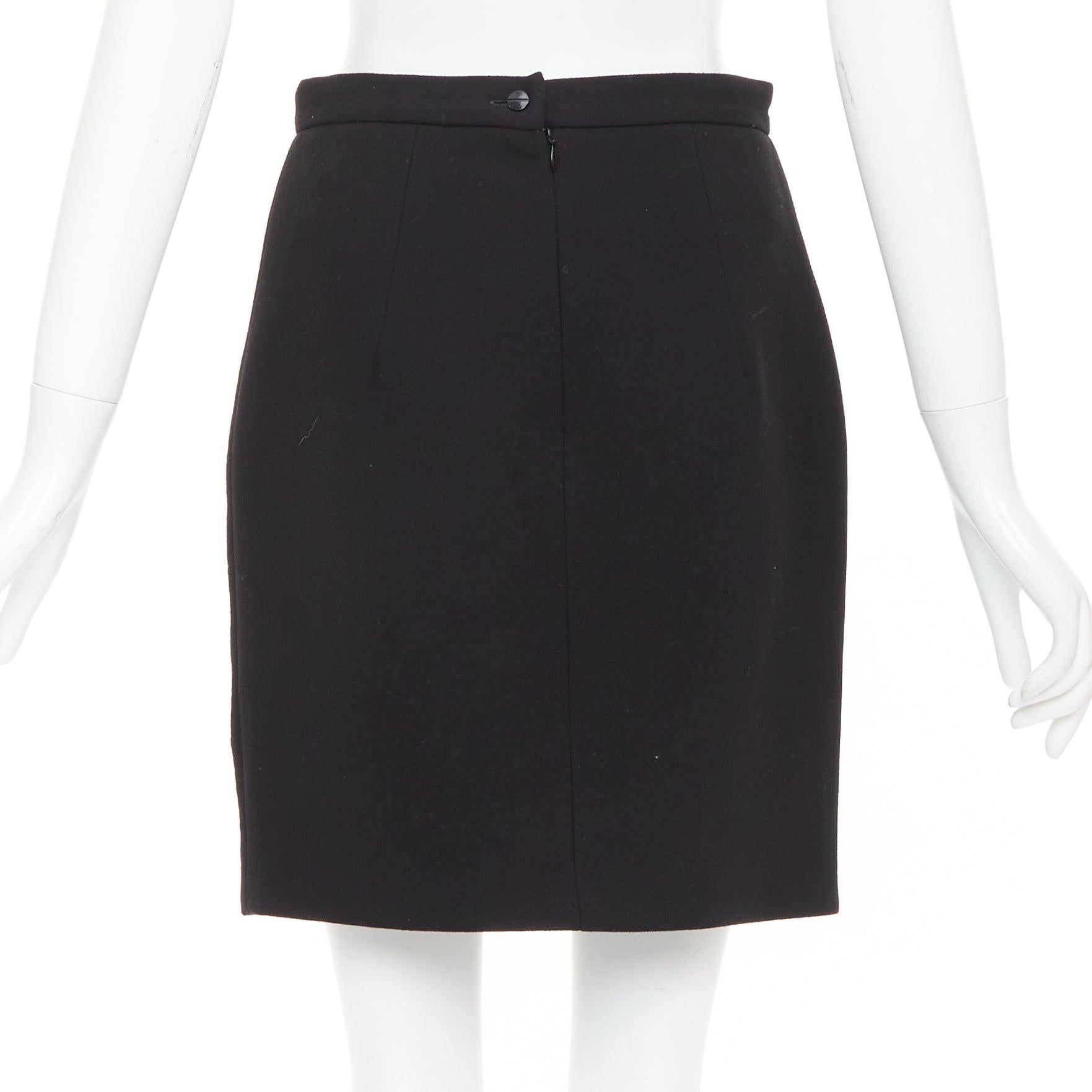 PETER PILOTTO Schurwolle rot lila Perlmutt verzierter Rock UK10 M Damen im Angebot