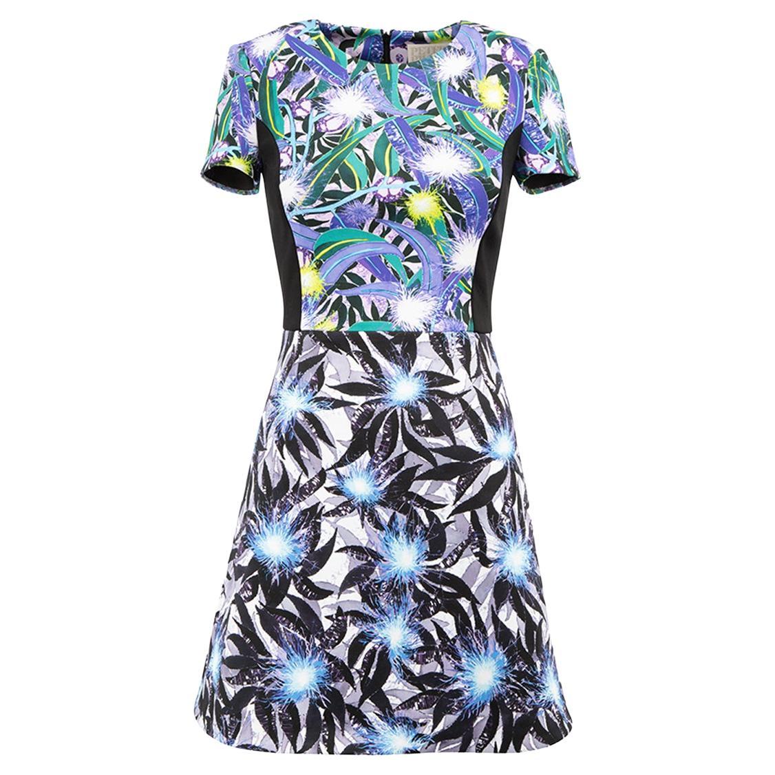 Peter Pilotto Women's Abstract Print Pattern Mini Dress For Sale