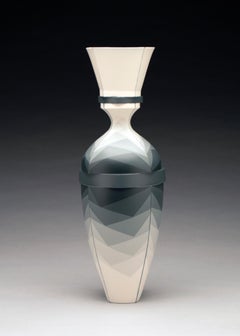 "Gradient Vase", Contemporary, Design, Porcelain, Sculpture, Geometric, Pattern