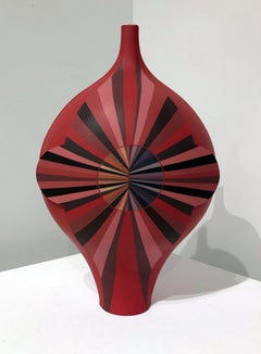 "Requiem for a Circle, Red", Contemporary, Ceramic, Sculpture, Design, Geometric