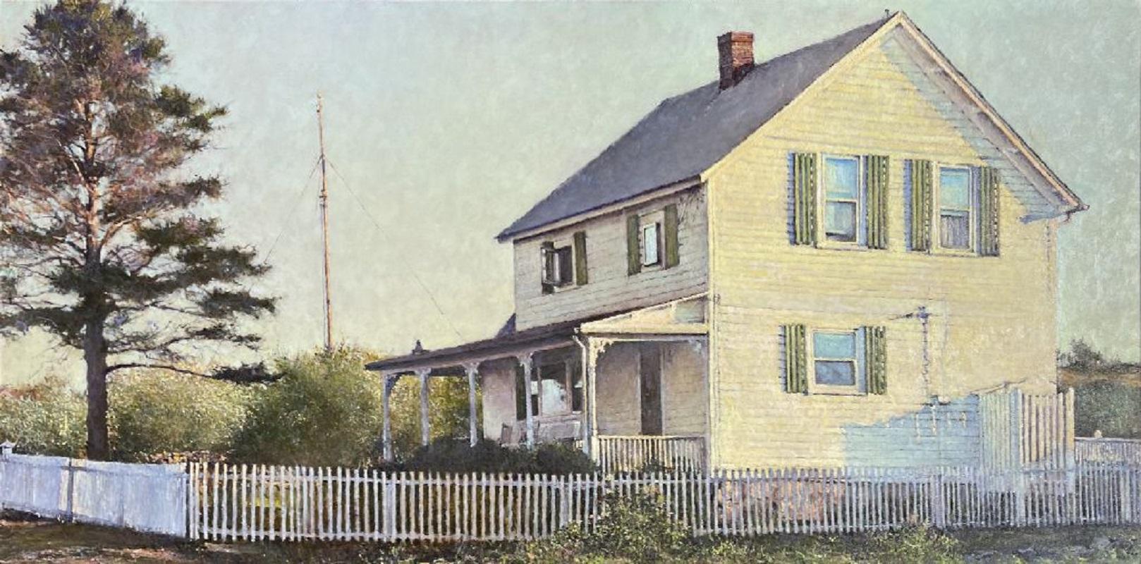 House at Goose Swamp Lane - Painting by Peter Poskas