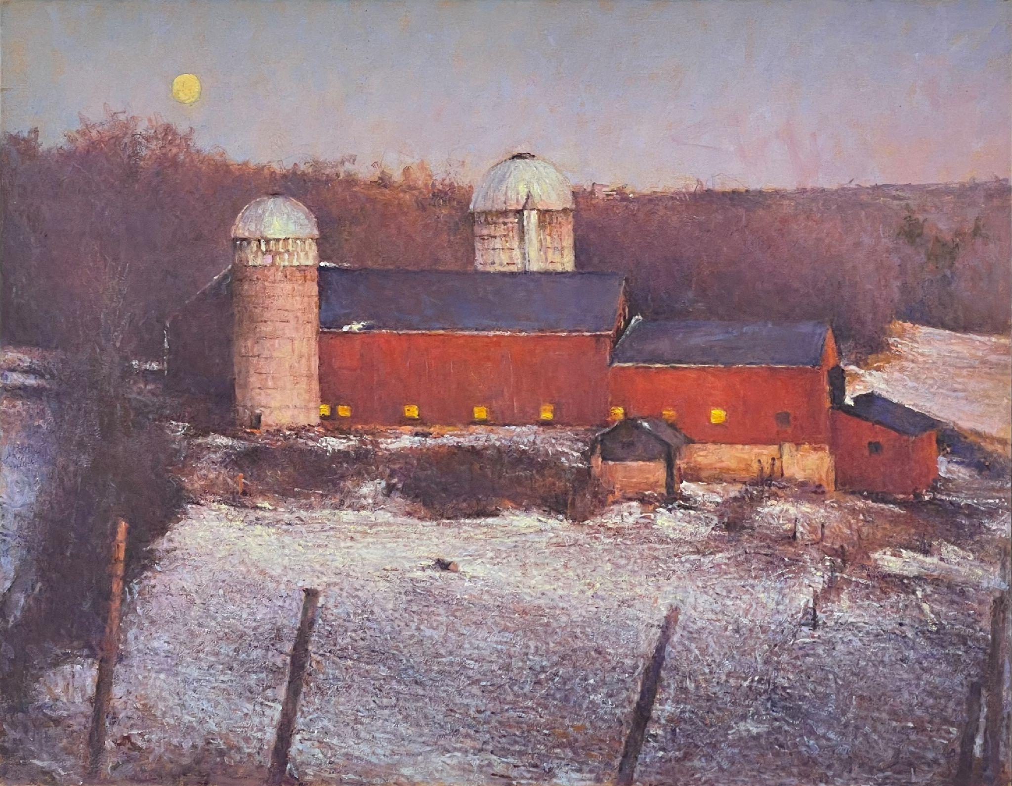 Landscape Painting de Peter Poskas - Granja Parmelee
