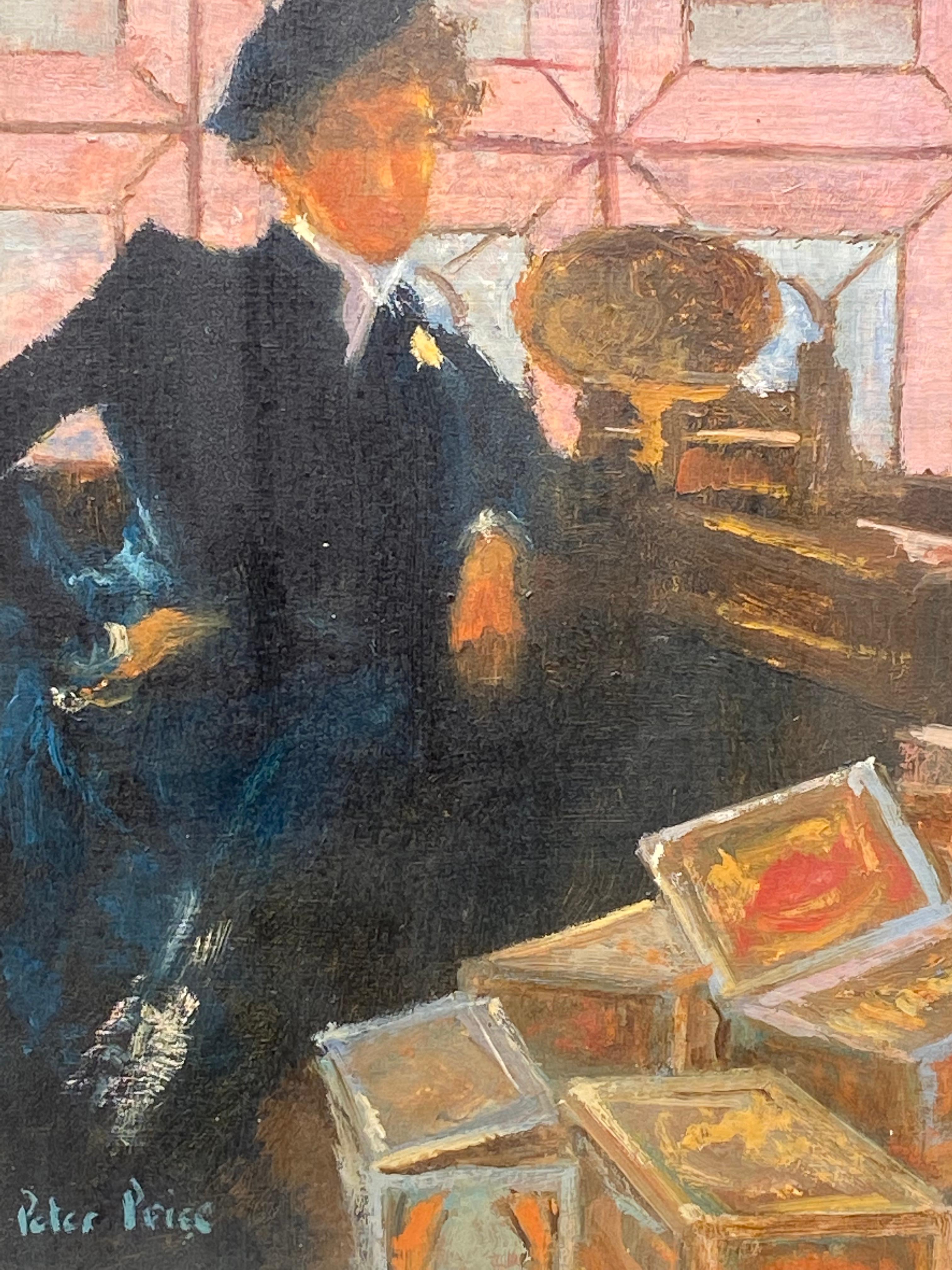 “Cigar Seller” - Painting by Peter Price