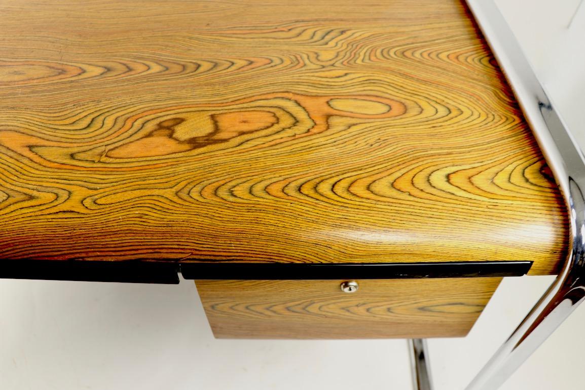 American Peter Protzmann for Herman Miller Zebra Wood Desk