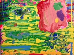 Money Green (COLORFUL GREEN CONTEMPORARY ABSTRACT PAINTING)
