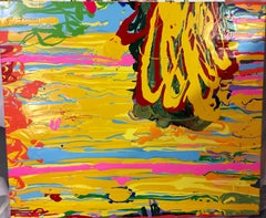 Son of Dude (COLORFUL YELLOW CONTEMPORARY ABSTRACT PAINTING)