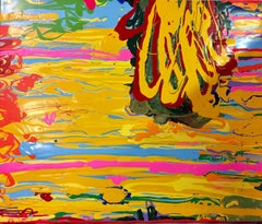 Son of Dude (COLORFUL YELLOW CONTEMPORARY ABSTRACT PAINTING)