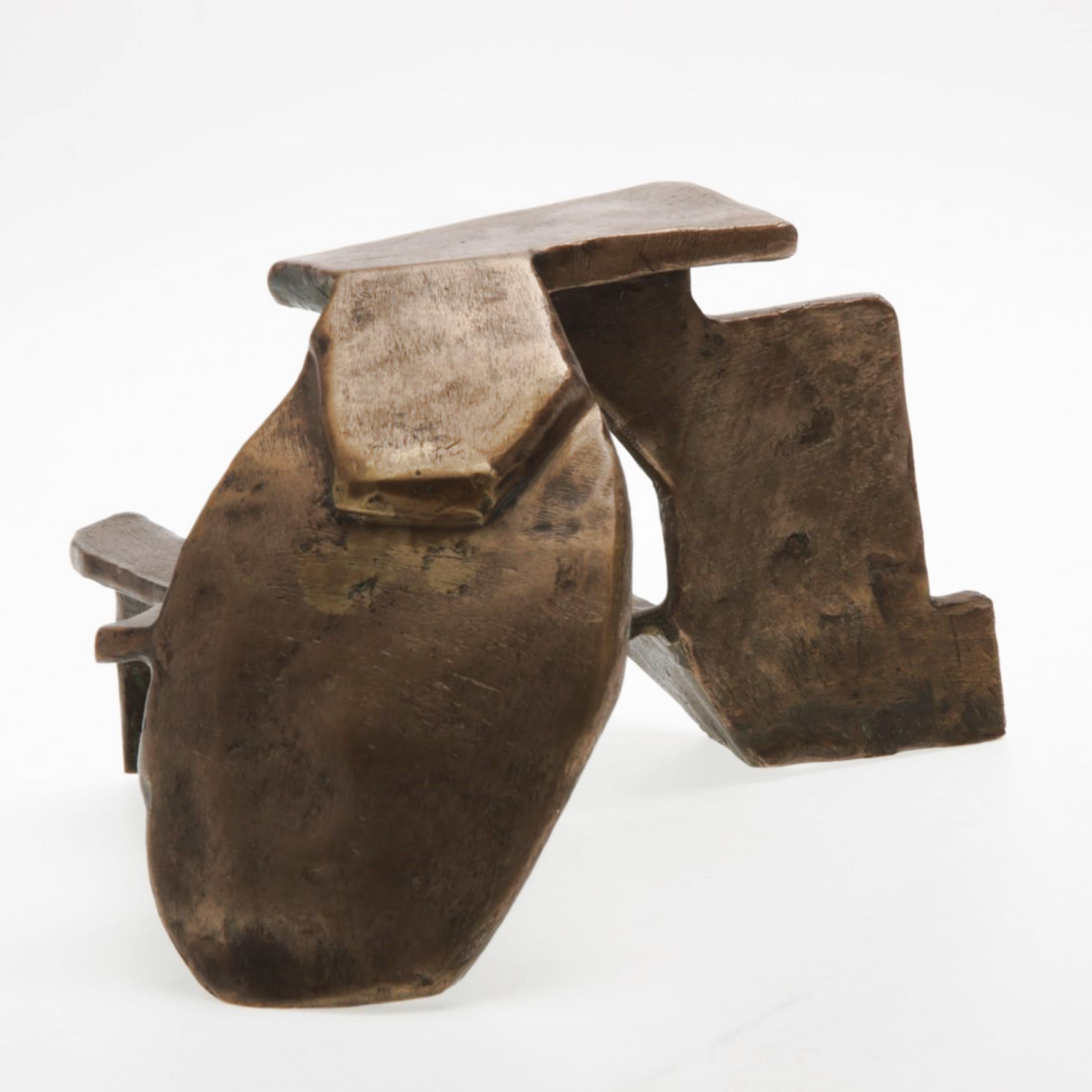 Abstrakte Bronzeskulptur, einzigartiges signiertes Werk aus dem Nachlass von Arthur Carr im Angebot 1