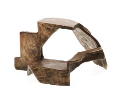 Abstrakte Bronzeskulptur, einzigartiges signiertes Werk aus dem Nachlass von Arthur Carr