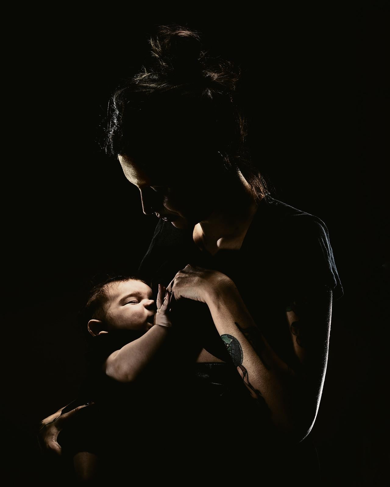 Madonna and Child - Signed limited edition archival print, Mother, Family photo - Modern Photograph by Peter Ridge