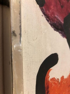 "Paloma 1972" by Peter Keil Colorful Abstract Figurative Portrait Painting