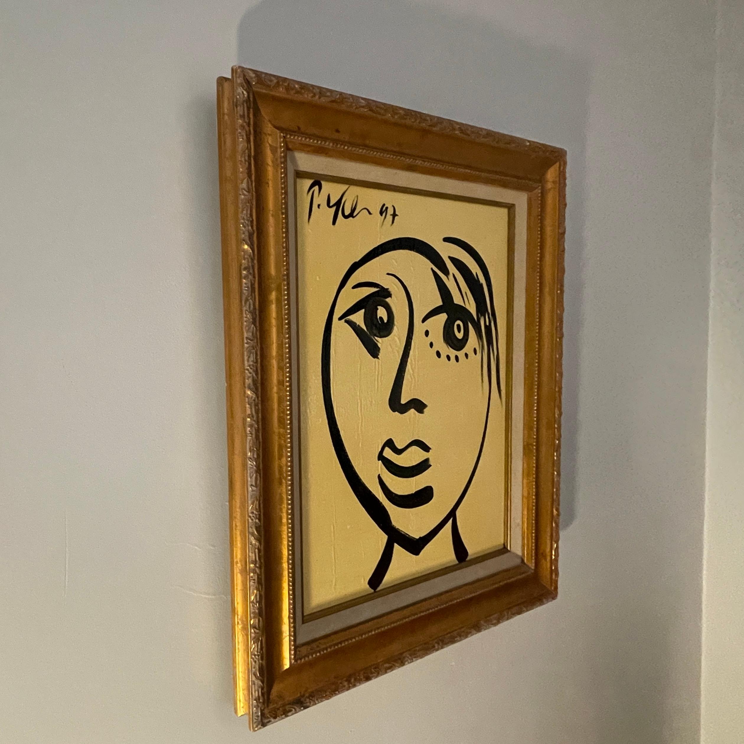 Peter Robert Keil Pittura su tela con cornice d'oro firmata e datata con COA in vendita 8