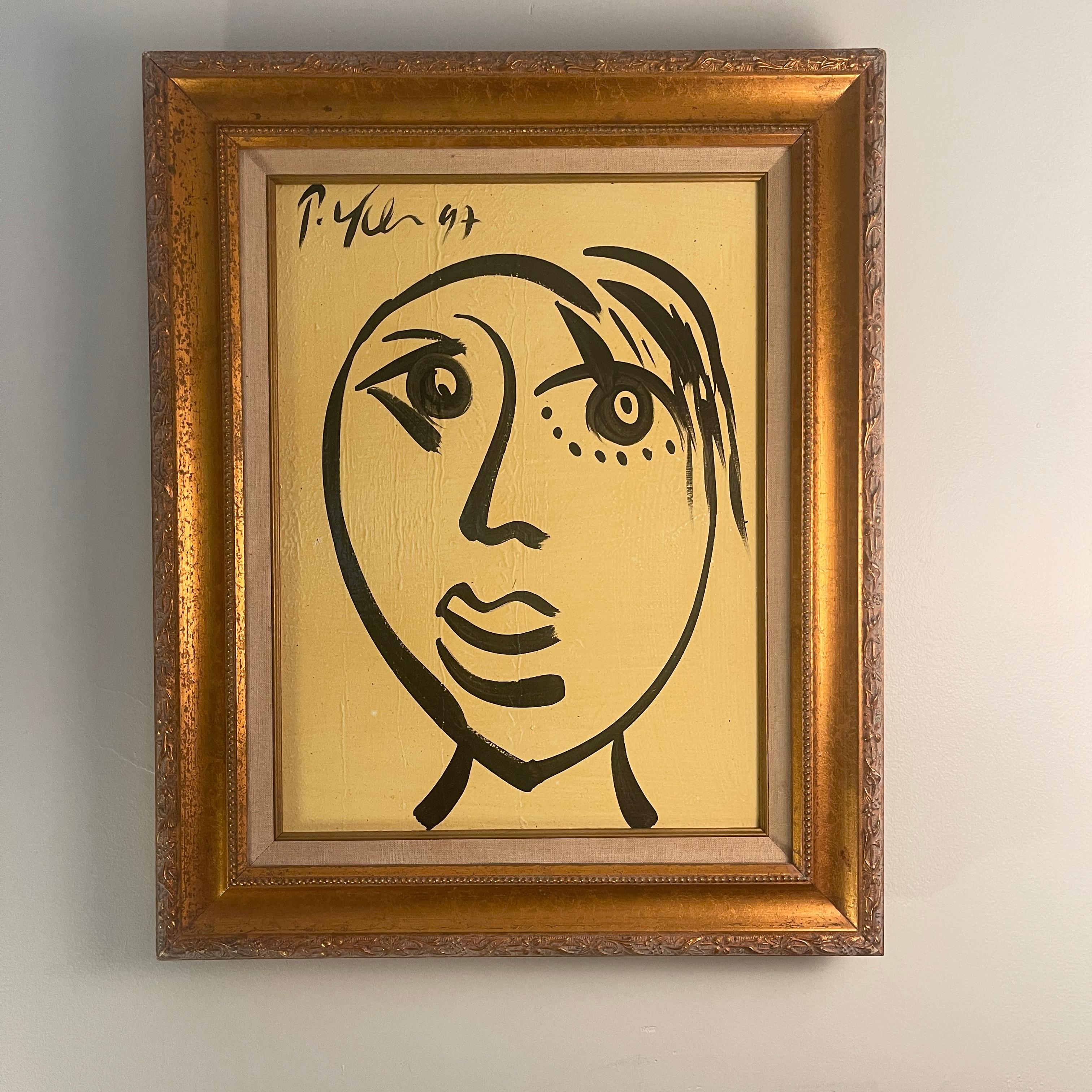 Peter Robert Keil Pittura su tela con cornice d'oro firmata e datata con COA in vendita 1