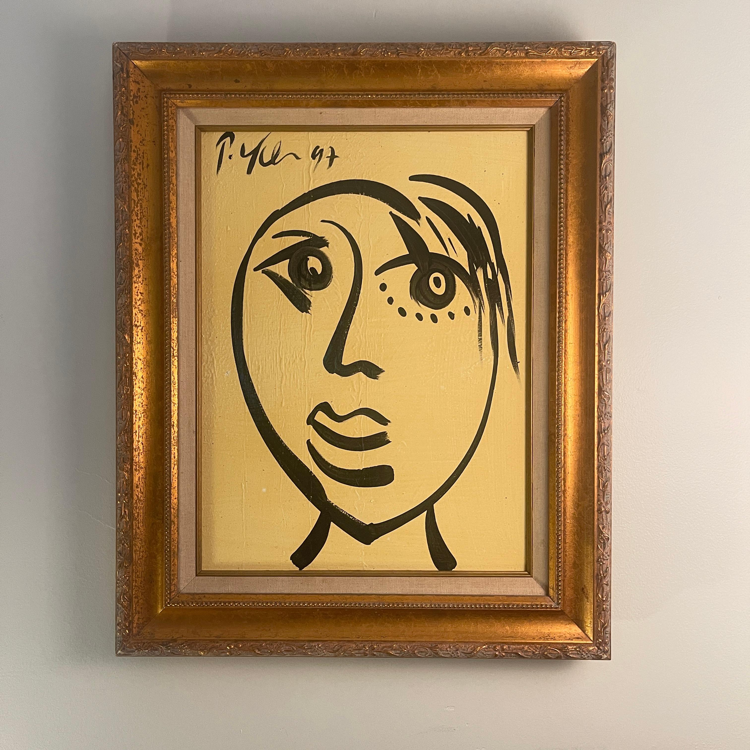 Peter Robert Keil Pittura su tela con cornice d'oro firmata e datata con COA in vendita 2