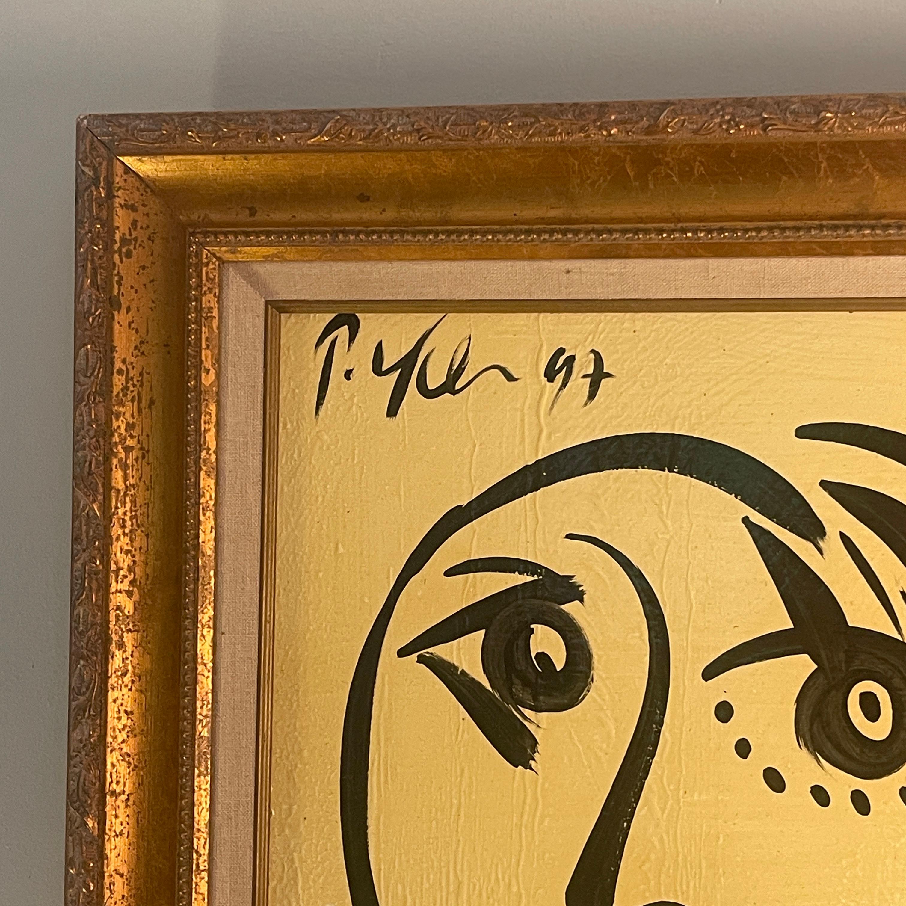 Peter Robert Keil Pittura su tela con cornice d'oro firmata e datata con COA in vendita 3