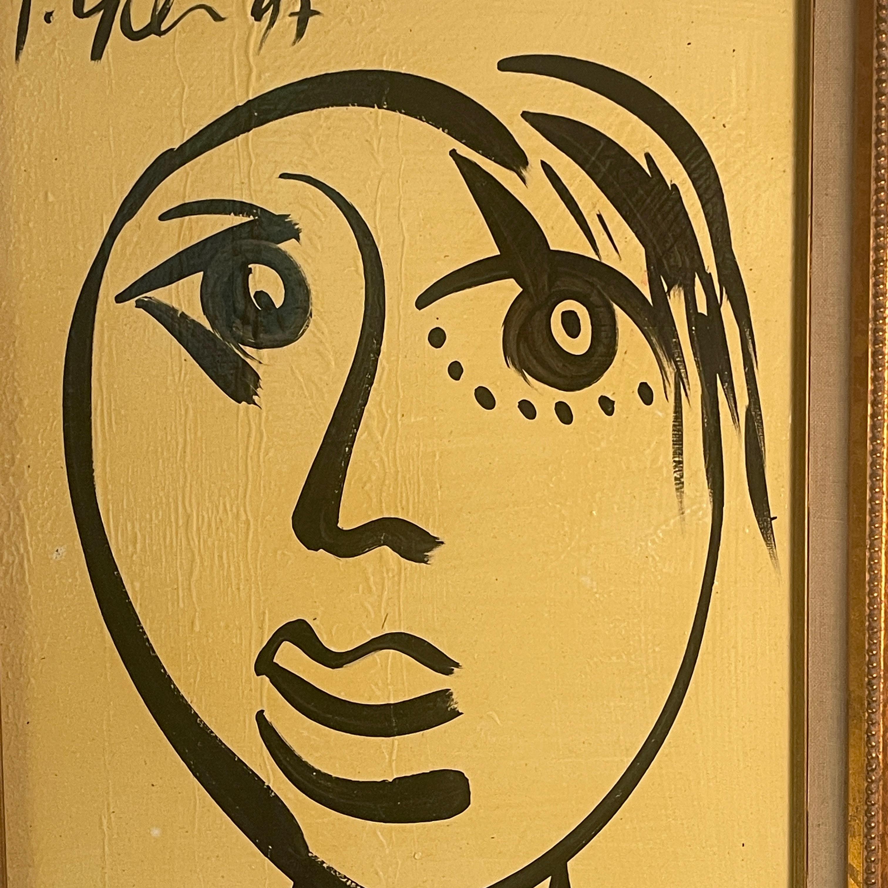 Peter Robert Keil Pittura su tela con cornice d'oro firmata e datata con COA in vendita 4