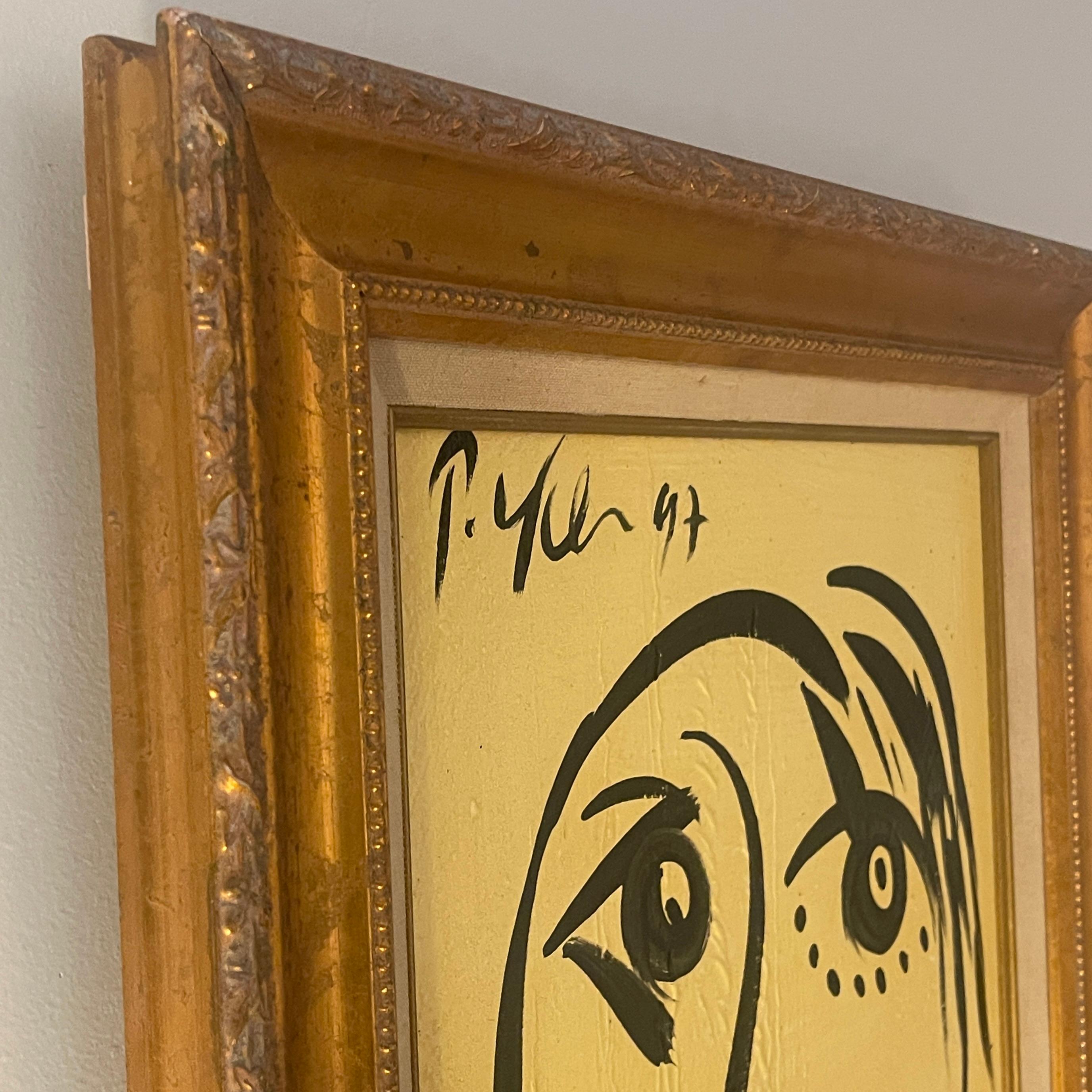 Peter Robert Keil Pittura su tela con cornice d'oro firmata e datata con COA in vendita 7