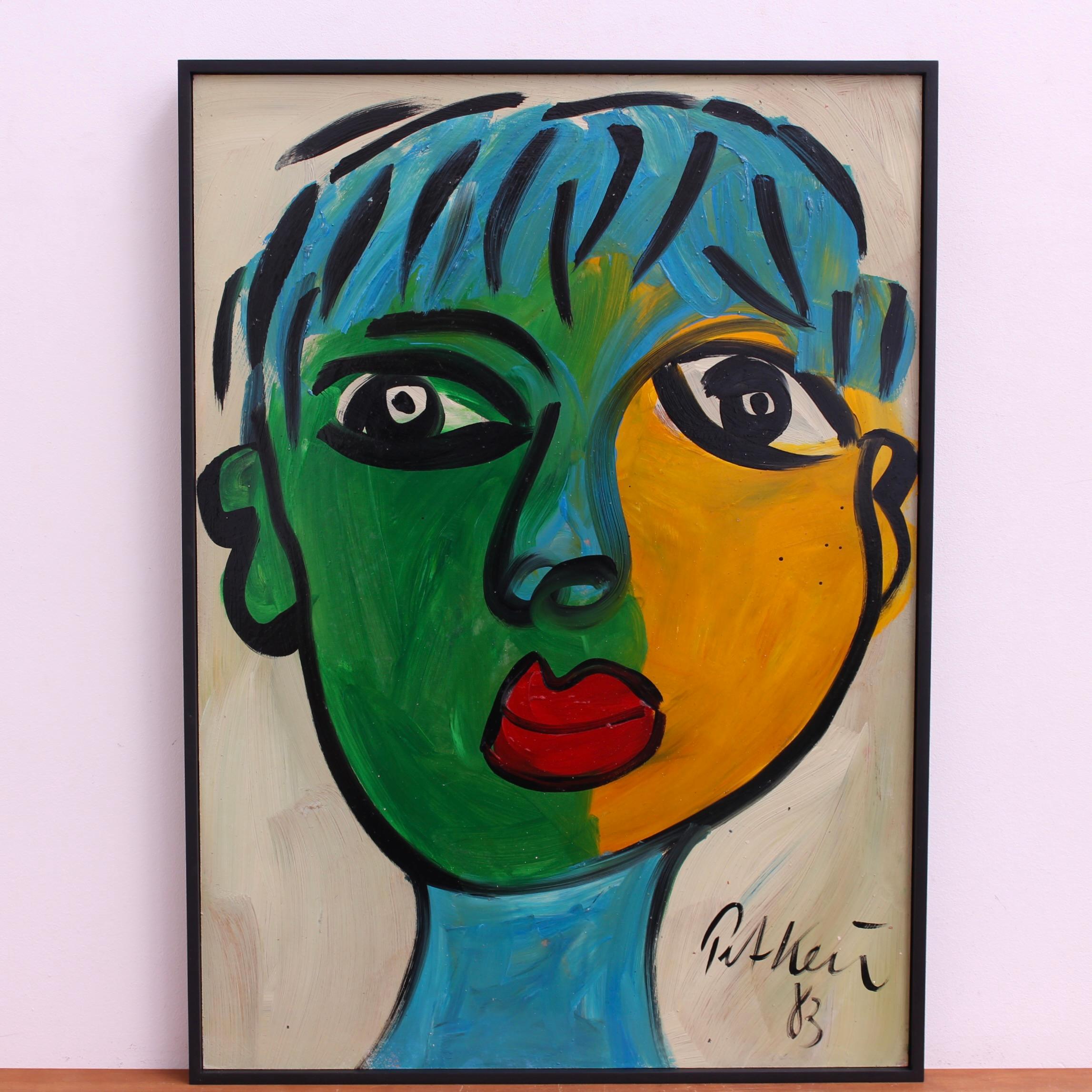 Porträt einer jungen Frau – Painting von Peter Robert Keil