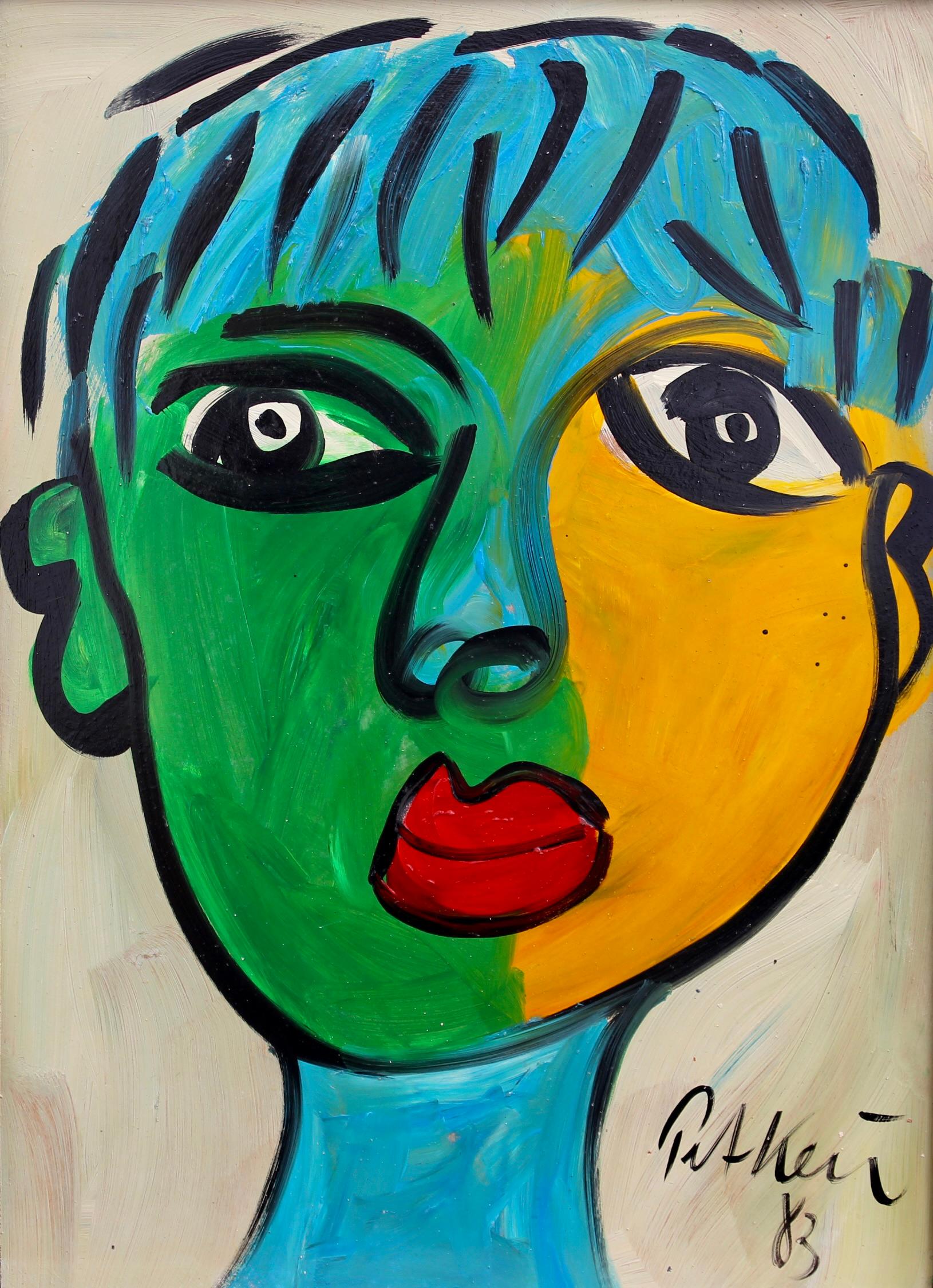 Peter Robert Keil Abstract Painting – Porträt einer jungen Frau