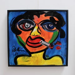 Portrait of Woman Smoking