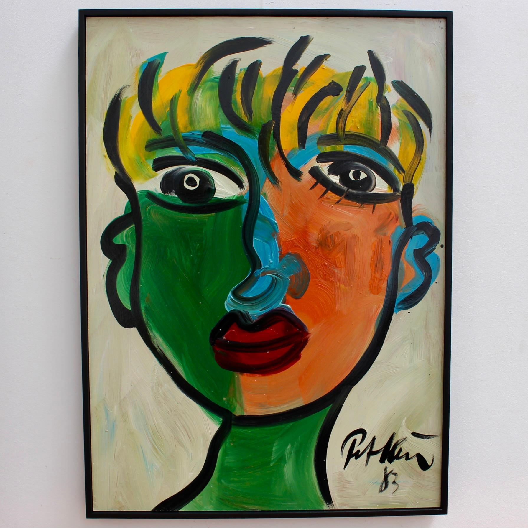 Young Man with Blond Hair - Painting by Peter Robert Keil