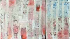 "Divided" Peinture abstraite contemporaine en techniques mixtes