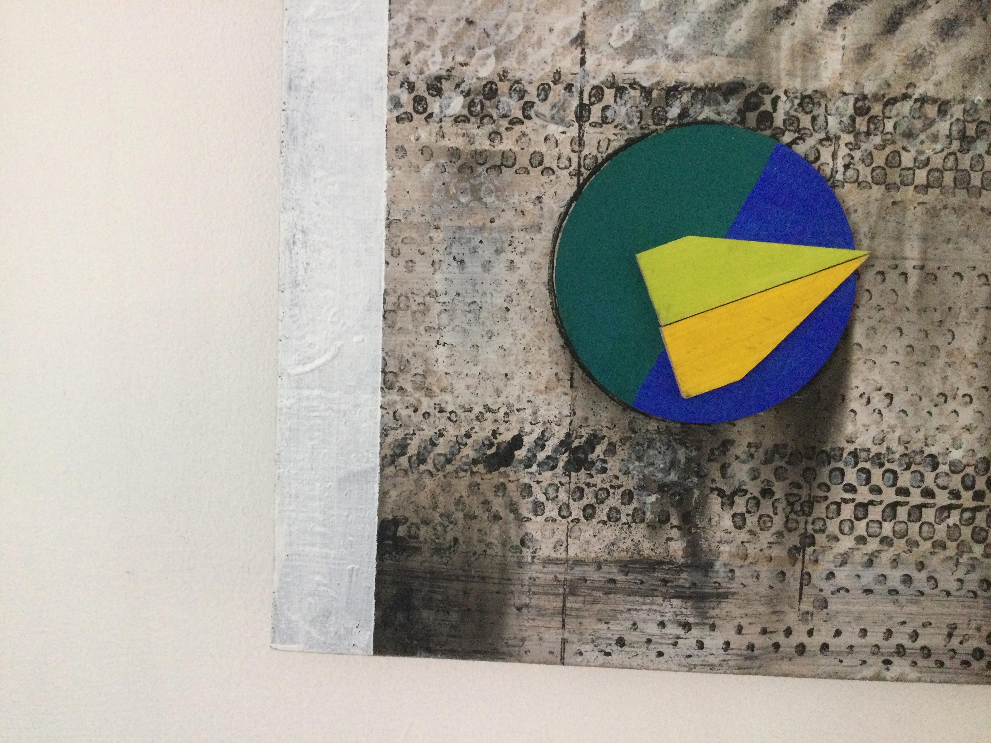 Tavola vinta in compensato tagliata al laser con pittura ad olio e acrilica
