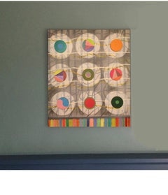 Sulla riflessione.  Pittura astratta contemporanea a tecnica mista