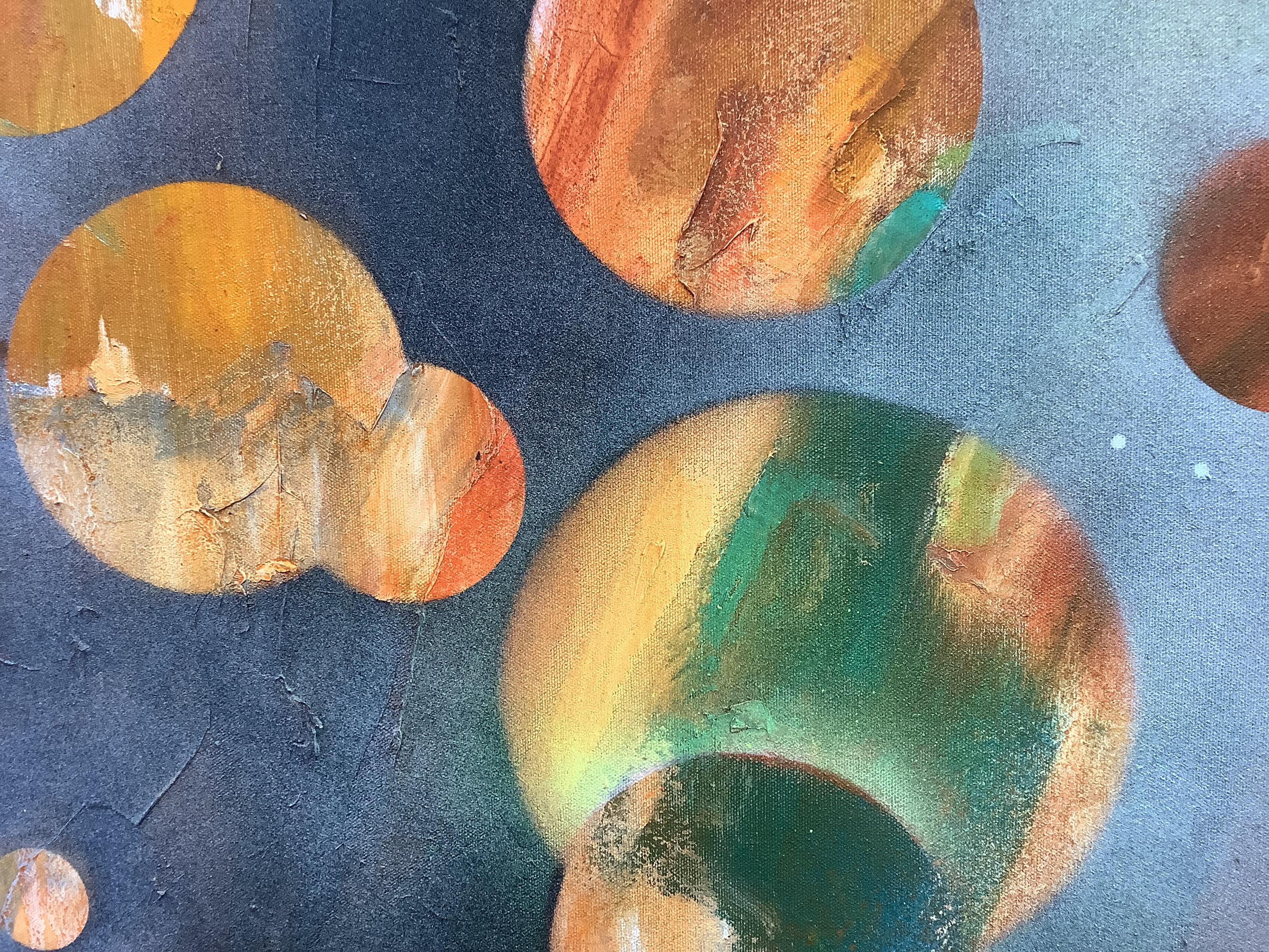 Vista da Venere.  Pittura astratta contemporanea a tecnica mista - Painting Astratto di Peter Rossiter