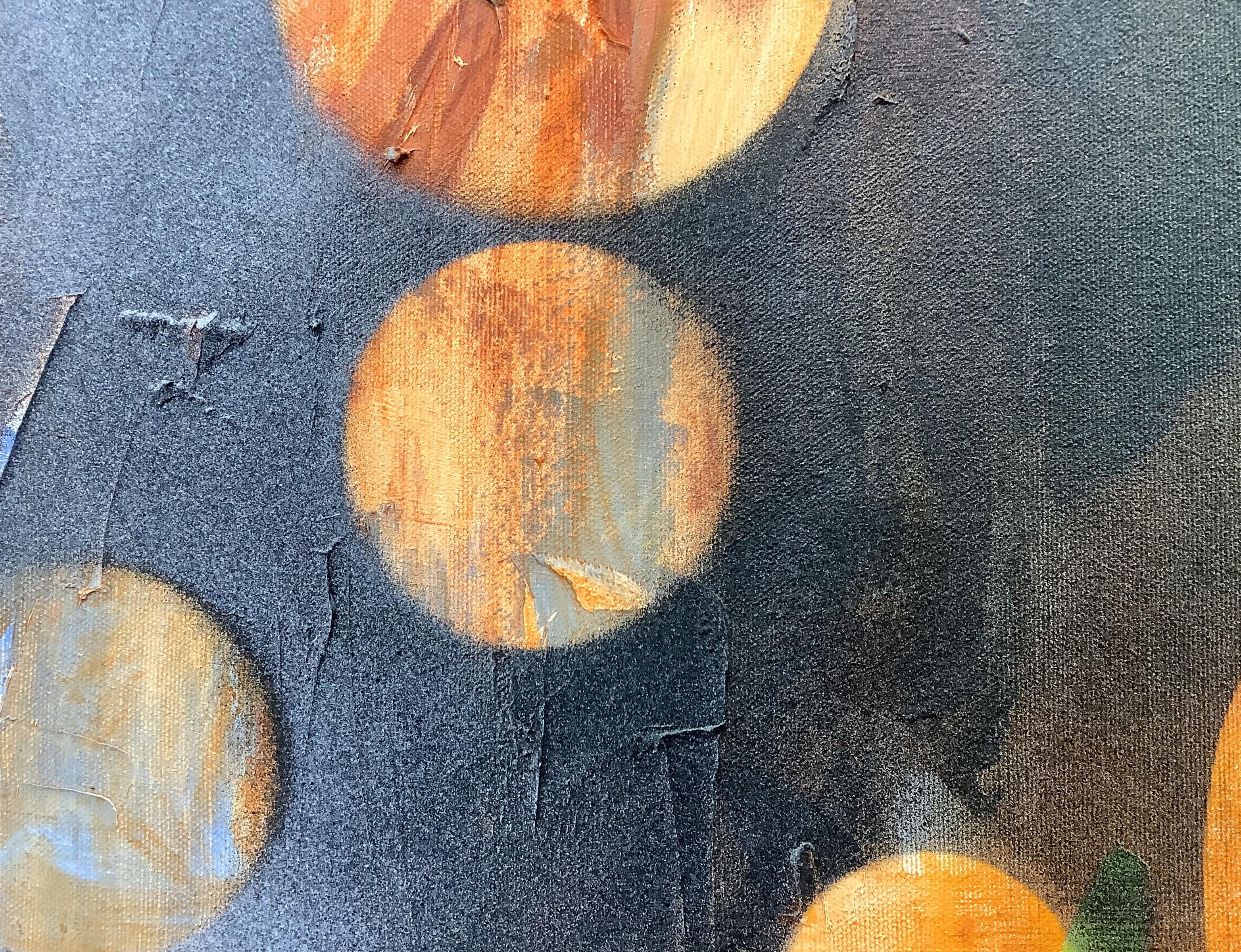 Vista da Venere.  Pittura astratta contemporanea a tecnica mista - Abstract Painting Marrone di Peter Rossiter