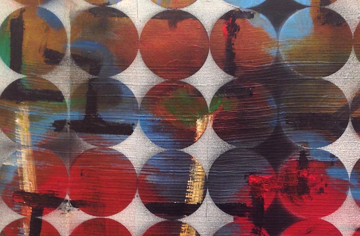 Abacus: pittura contemporanea a tecnica mista di Peter Rossiter in vendita 1