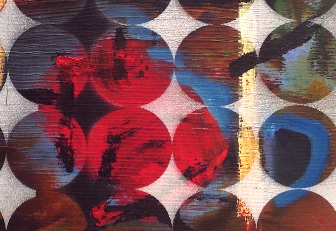Abacus: pittura contemporanea a tecnica mista di Peter Rossiter in vendita 2